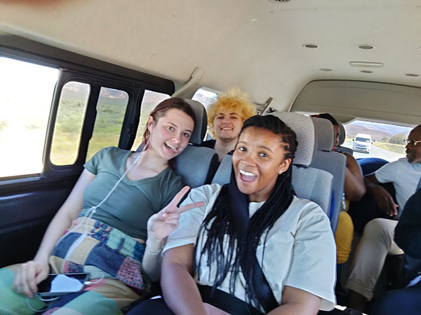 VCU students on study abroad with social work associate professor Maurice Gattis in Cape Town, South Africa
